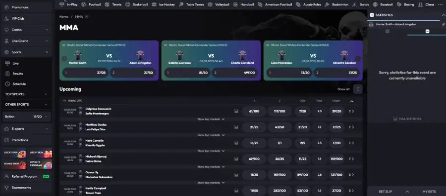 UFC Betting main