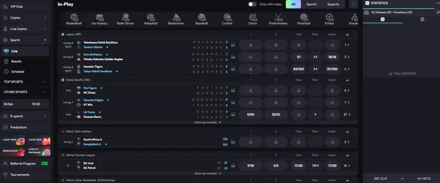 UFC Betting main